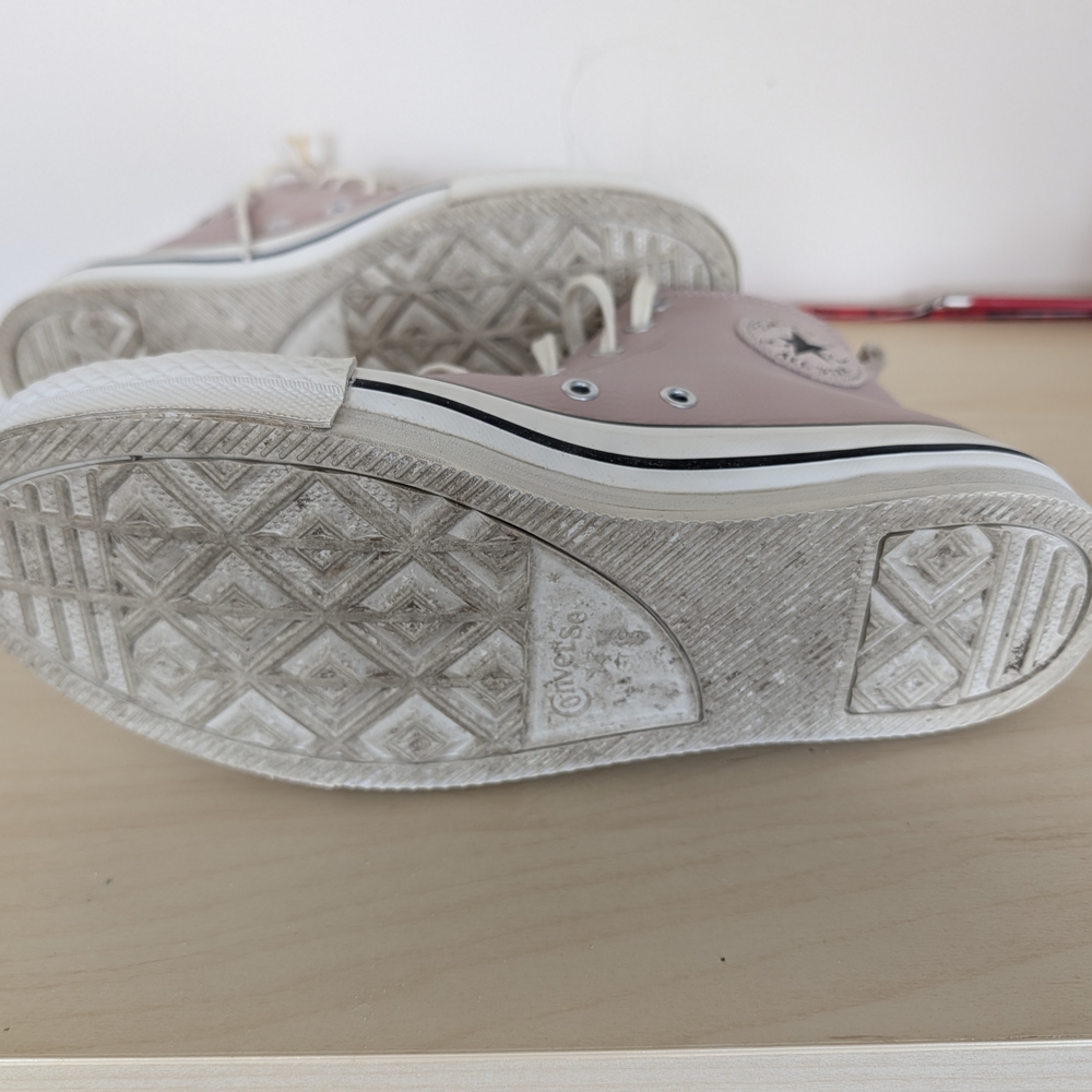 Converse Cream and White High-Tops